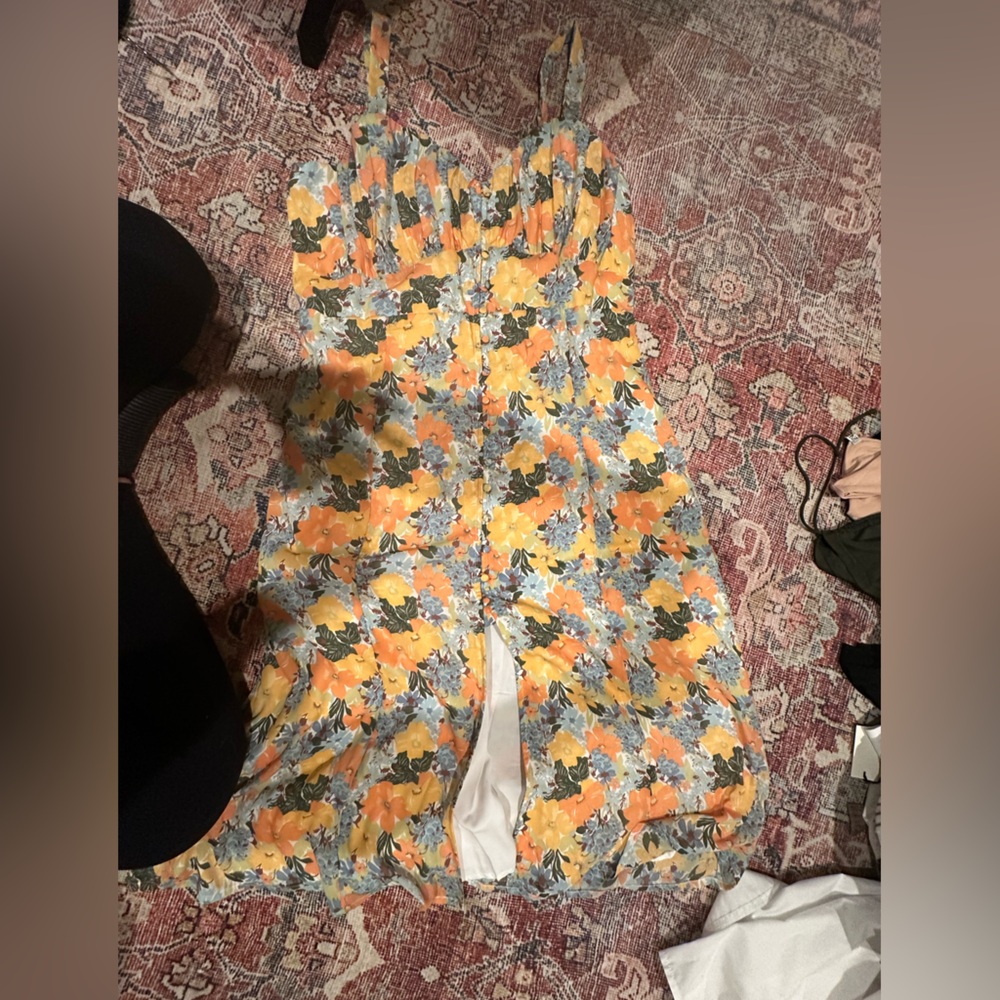 Abercrombie & Fitch Floral button up dress